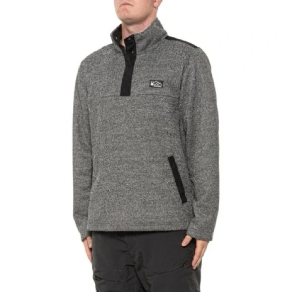 Spyder Bonded Sweater Fleece Shirt - Snap Neck, Long Sleeve - Picture 2 of 3